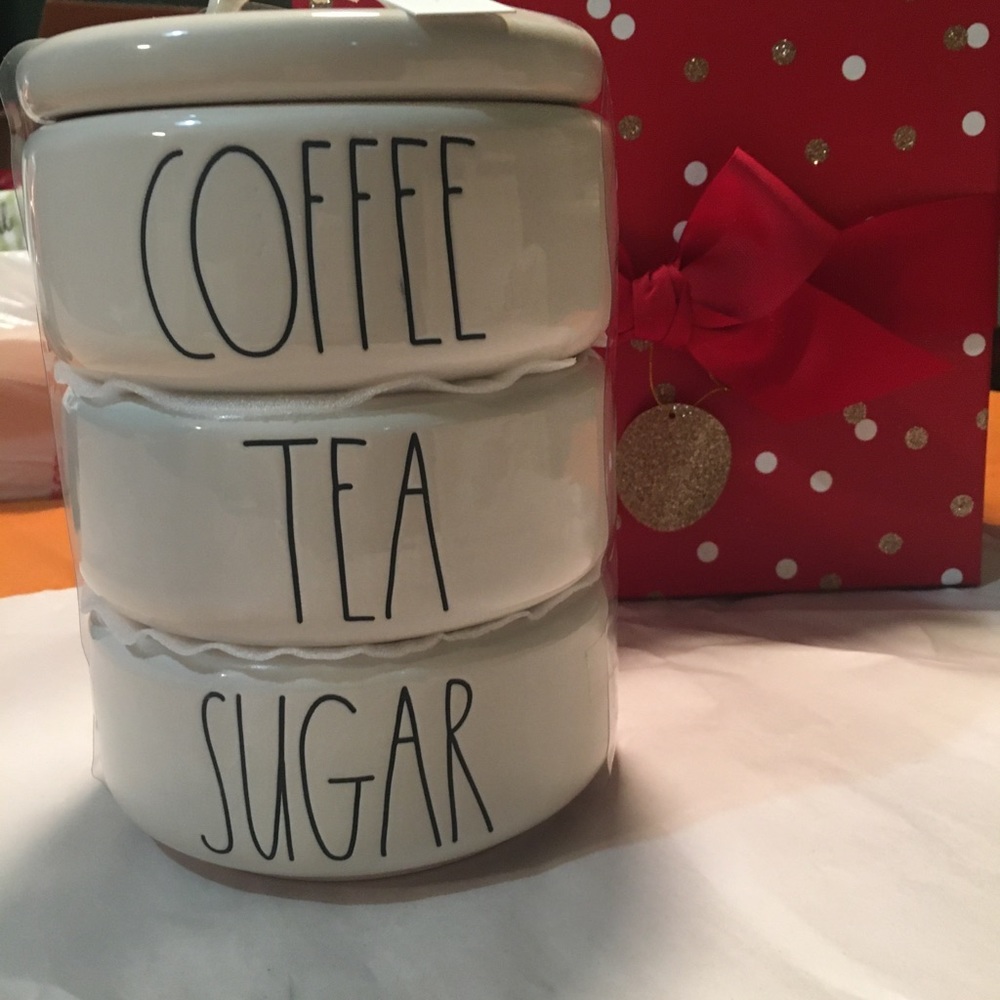 Rae Dunn Coffee Tea Sugar canister combo